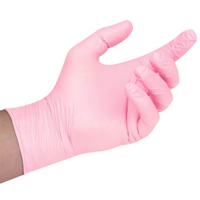 Pink Latex Free Gloves x 100